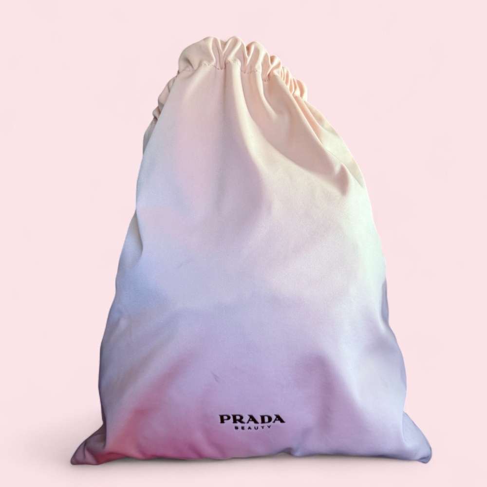 Prada Beauty Pink Drawstring Backpack Bag Pouch